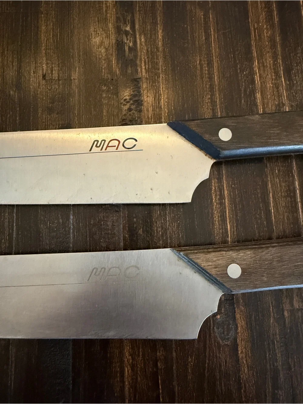 Not available MAC Japan Slicing Carving Knives Lot of 2 Pakkawood Handles